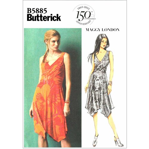 Выкройка Butterick №5885 Платье