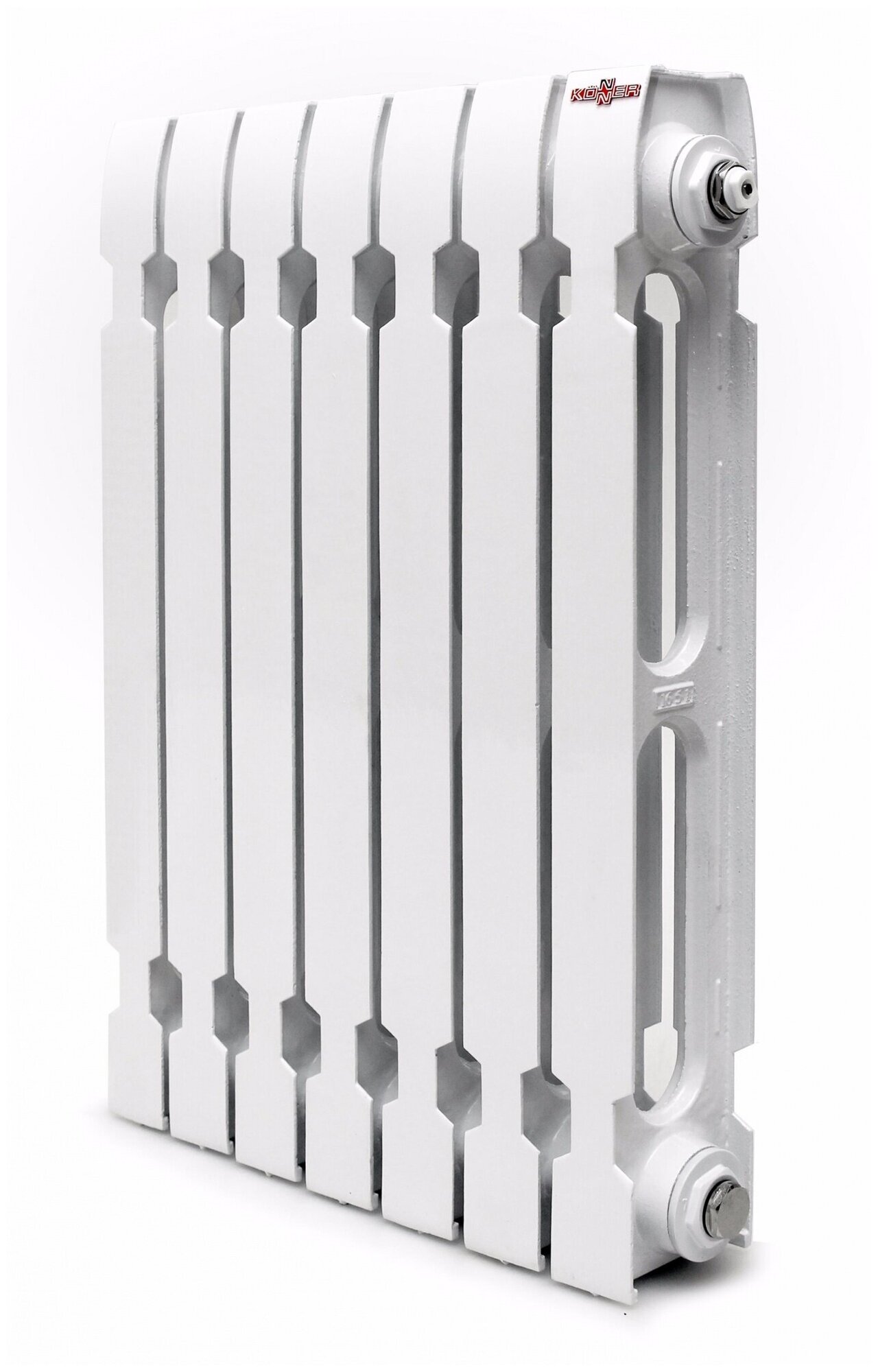 Радиатор чугунный модель KONNER Модерн-500 4 секции с монтажным комплектом