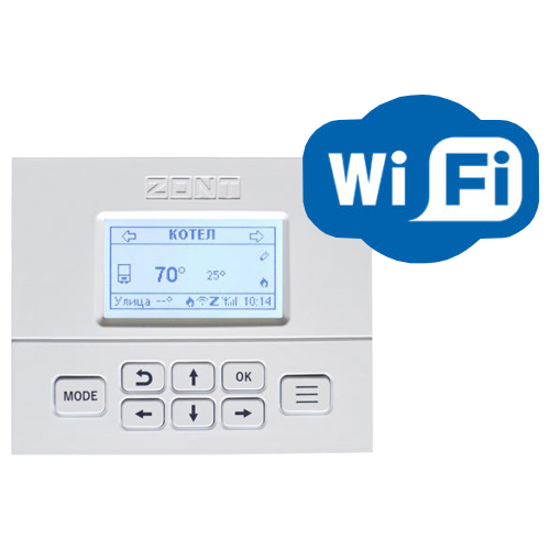 интеллектуальный термостат zont h 2 wi fi Панель управления выносная Zont МЛ-753 Wi-Fi ML00006132