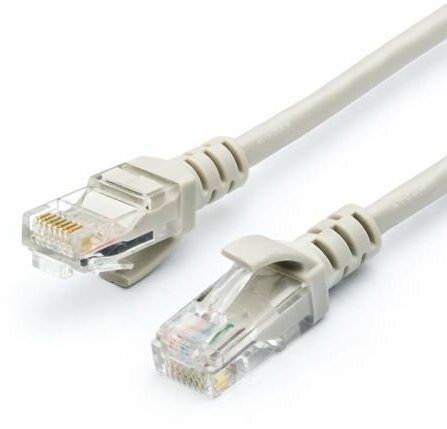 Патч-корд U/UTP 5e кат. 7.5м, Filum FL5-U45-GY-0750, кабель для интернета, PVC, RJ45, серый