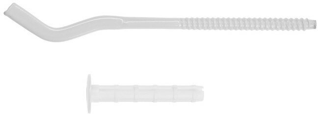 Кронштейн штыревой для чугунных радиаторов ZEIN, с дюбелем, 10х200 мм