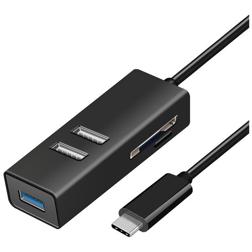 Картридер EXT Gr-563ub Type C, USB3.0+2xUSB2.0+U2:SD/microSD Gr-563ub