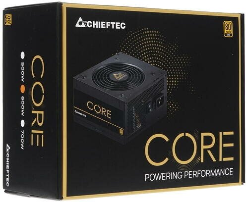 Блок питания ATX Chieftec (600W, 80 PLUS GOLD, Active PFC, 120mm fan) Bulk - фото №5