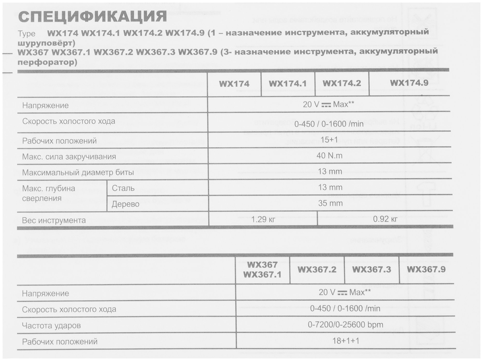 Дрель аккумуляторная Worx - фото №7