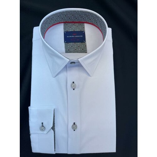 фото Школьная рубашка richard spencer, размер 10(140), белый