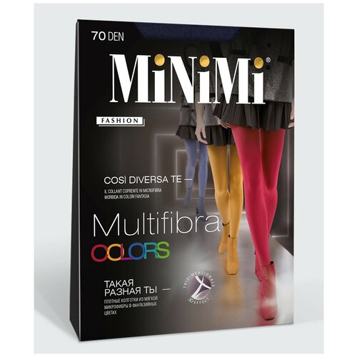 Колготки MiNiMi Multifibra Colors, 70 den, размер 4, красный колготки minimi multifibra colors 20 den размер 4 желтый