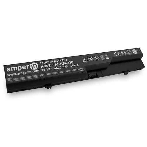 Аккумуляторная батарея Amperin для ноутбука HP ProBook 4320S 11.1V 4400mAh (49Wh) AI-HP4320 аккумуляторная батарея аккумулятор ai hp4320 для ноутбука hp probook 4320 4420 11 1v 4400mah 49wh amperin