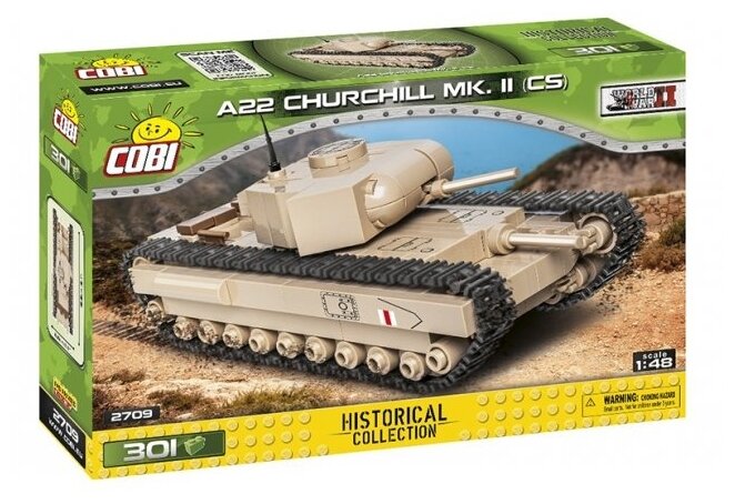 Конструктор COBI 2709 Танк A22 CHURCHILL MK.II (CS)