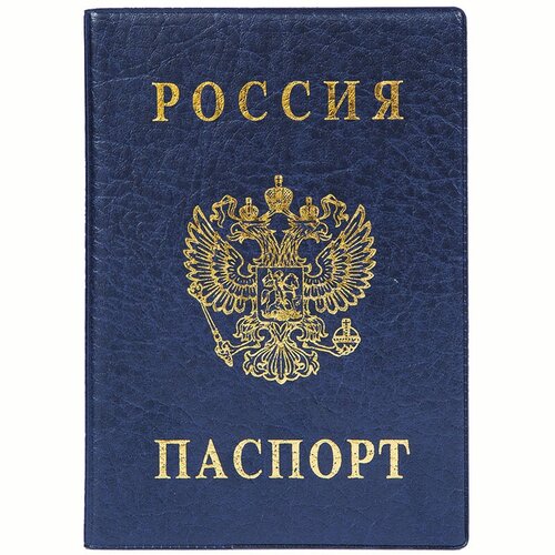 Обложка для паспорта DPSkanc, синий для паспорта dpskanc синий