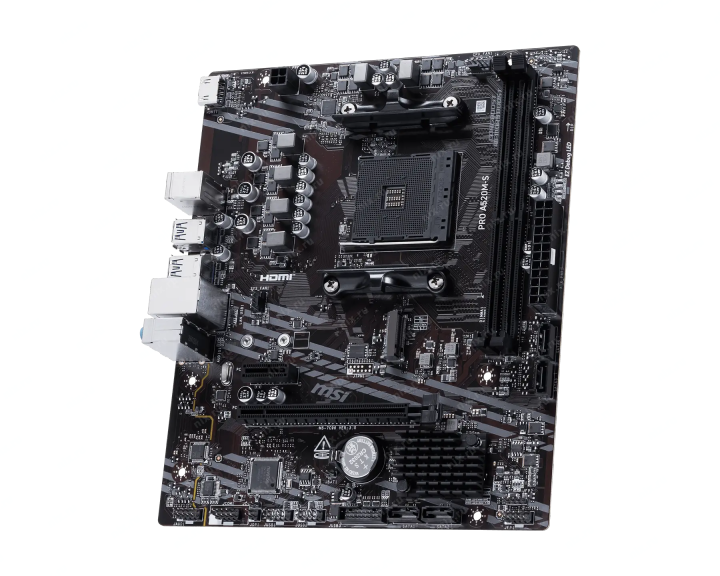 PRO A520M-S Материнская плата AMD A520 SAM4 MATX PRO A520M-S MSI