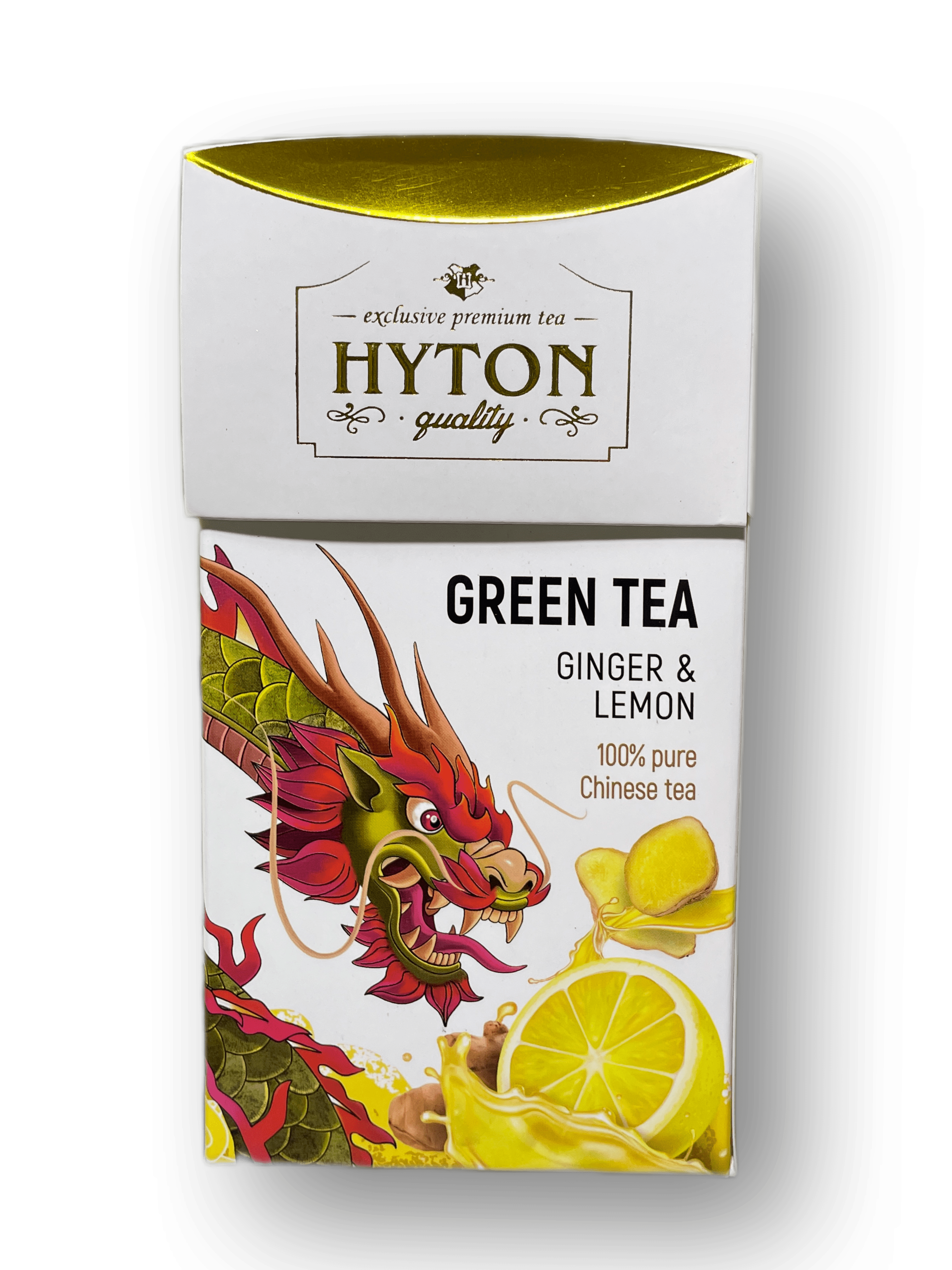 Чай зеленый HYTON Китайский имбирь И лимон 90г