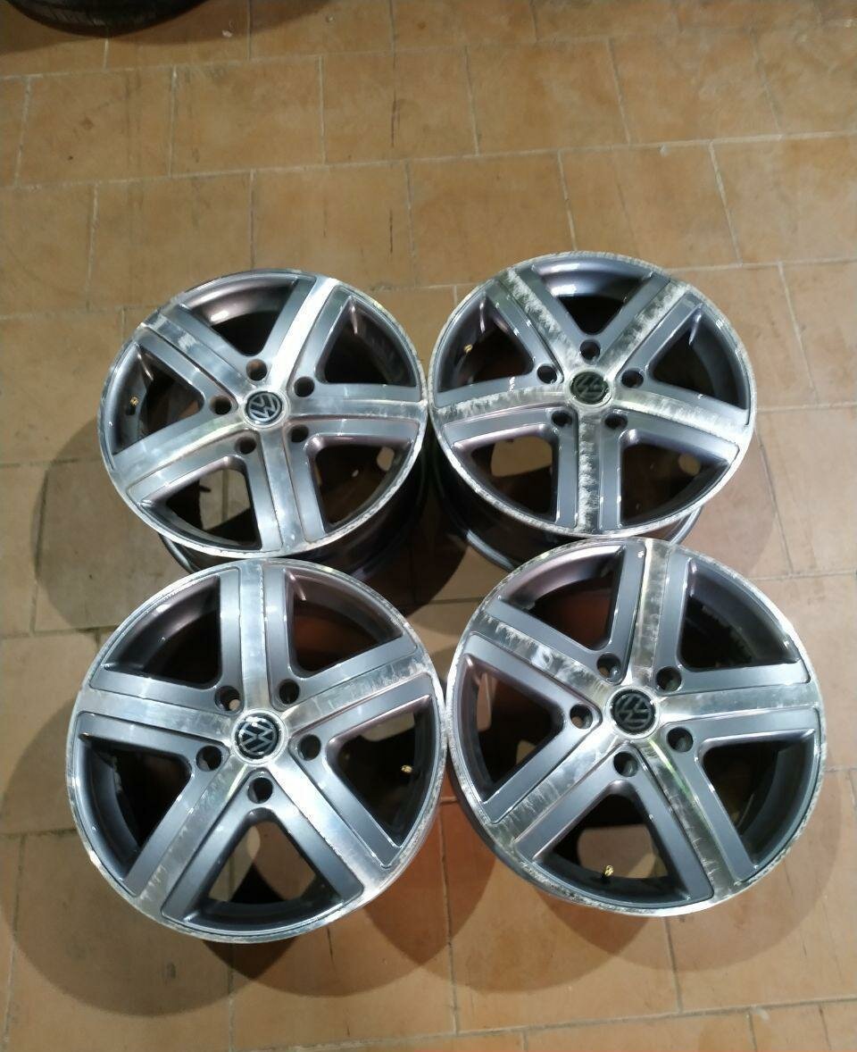 Колесные диски Replica 7.5xR17/5x130 71.6 Антрацитовый с полированной лицевой поверхностью (Реплика)