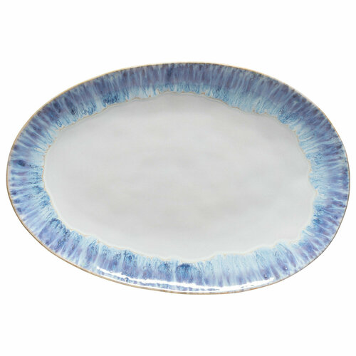Блюдо COSTA NOVA Brisa, 41 см, керамическое, бело-синее (GOA411-00918V)