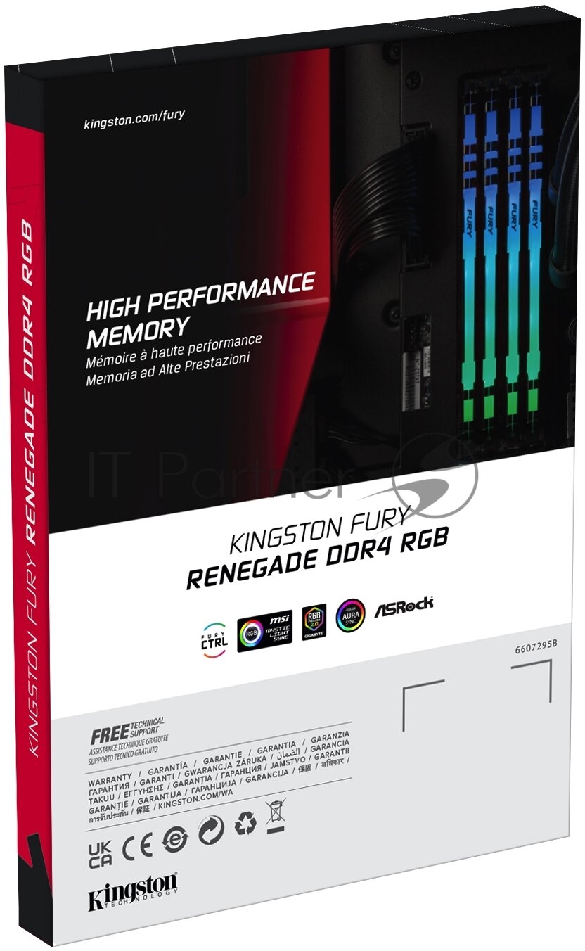 Оперативная память Kingston Fury Renegade RGB KF436C16RBAK2/16 DDR4 - 2x 8ГБ 3600, DIMM, Ret - фотография № 10