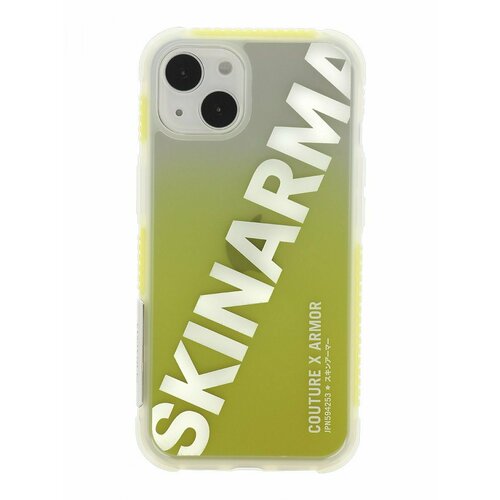 Чехол для iPhone 13 Skinarma Keisha Yellow, противоударная пластиковая накладка с рисунком, силиконовый бампер с защитой камеры