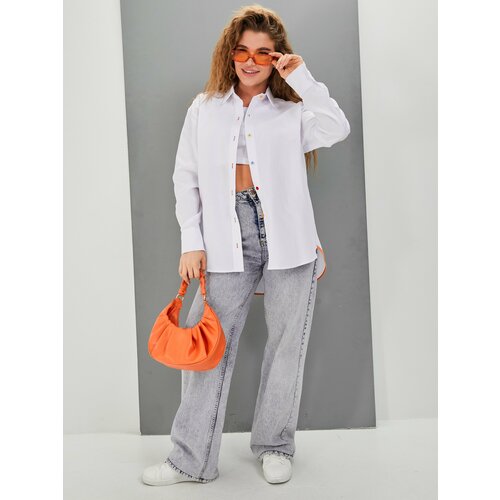 фото Рубашка disorelle, размер s, белый, оранжевый