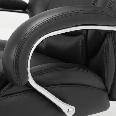 Кресло из натуральной кожи BRABIX PREMIUM «Pride HD-100», нагрузка до 250 кг, черное, 531940 - фотография № 17
