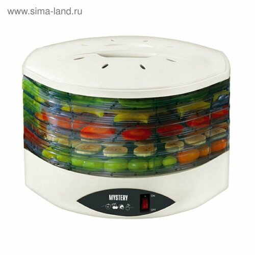 Сушилка для овощей и фруктов MDH-322 250 Вт 5 ярусов белая 450400₽