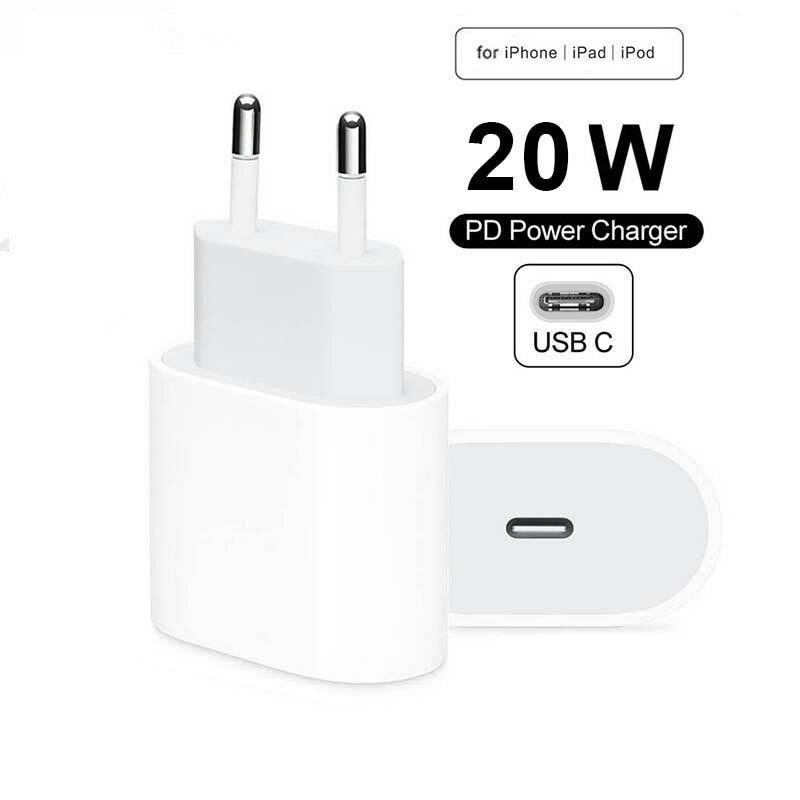 Сетевое зарядное устройство/Быстрая зарядка Type-C 20W Power Adapter Зарядка для iPhone всех моделей