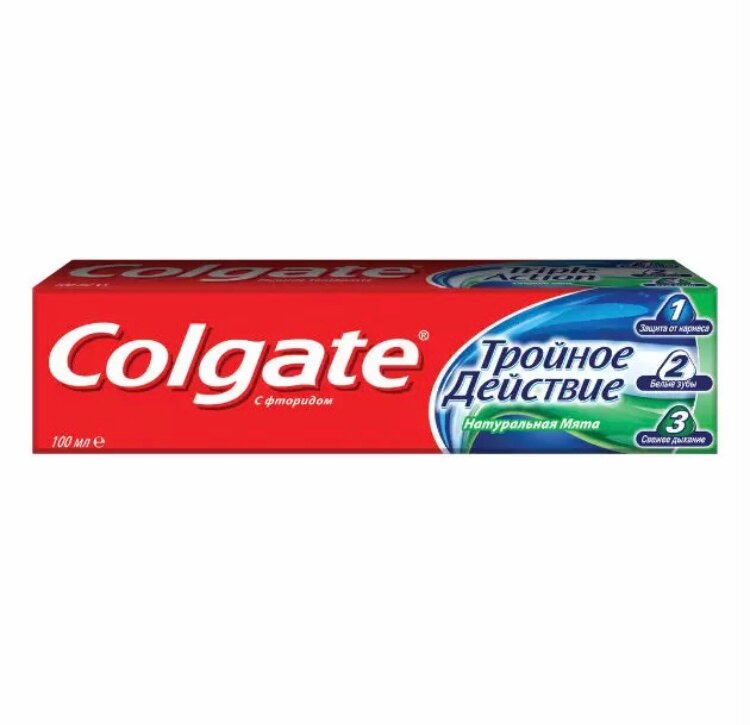 Зубная паста Colgate Тройное действие, 100 мл