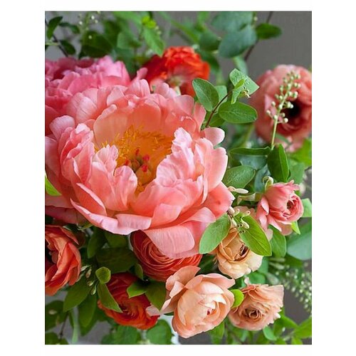 Алмазная мозаика на подрамнике 40х50 цветы