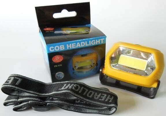Налобный фонарь COB ZB-916 — фото 1