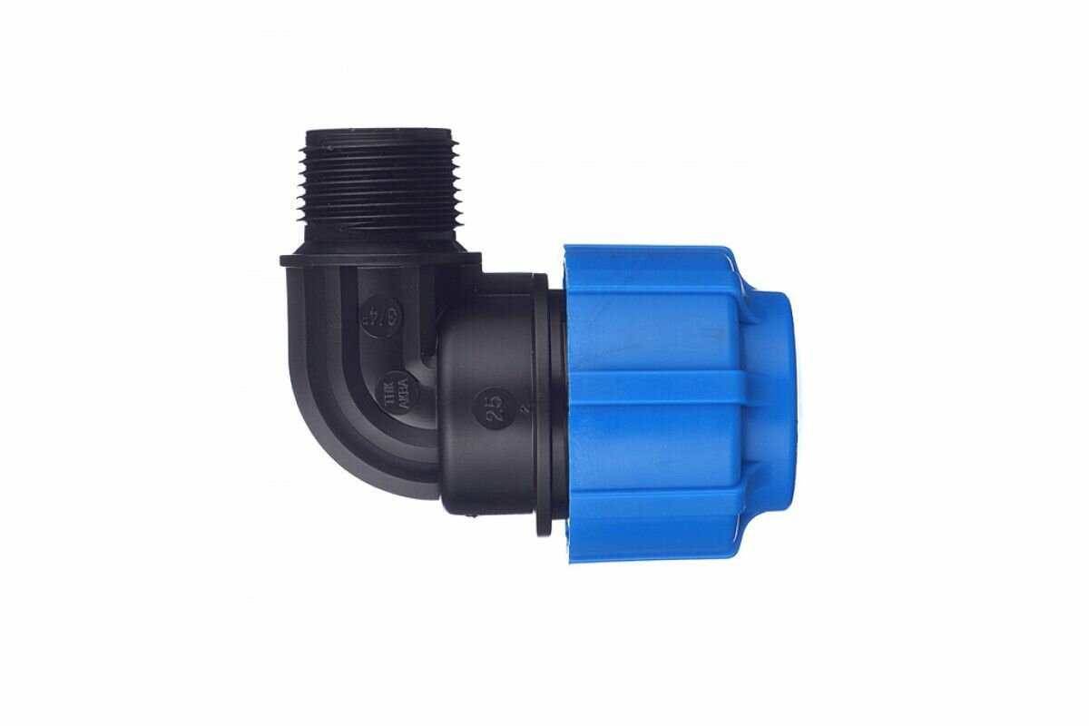 Угол ПНД 32мм с наружной резьбой 3/4" — фото 1