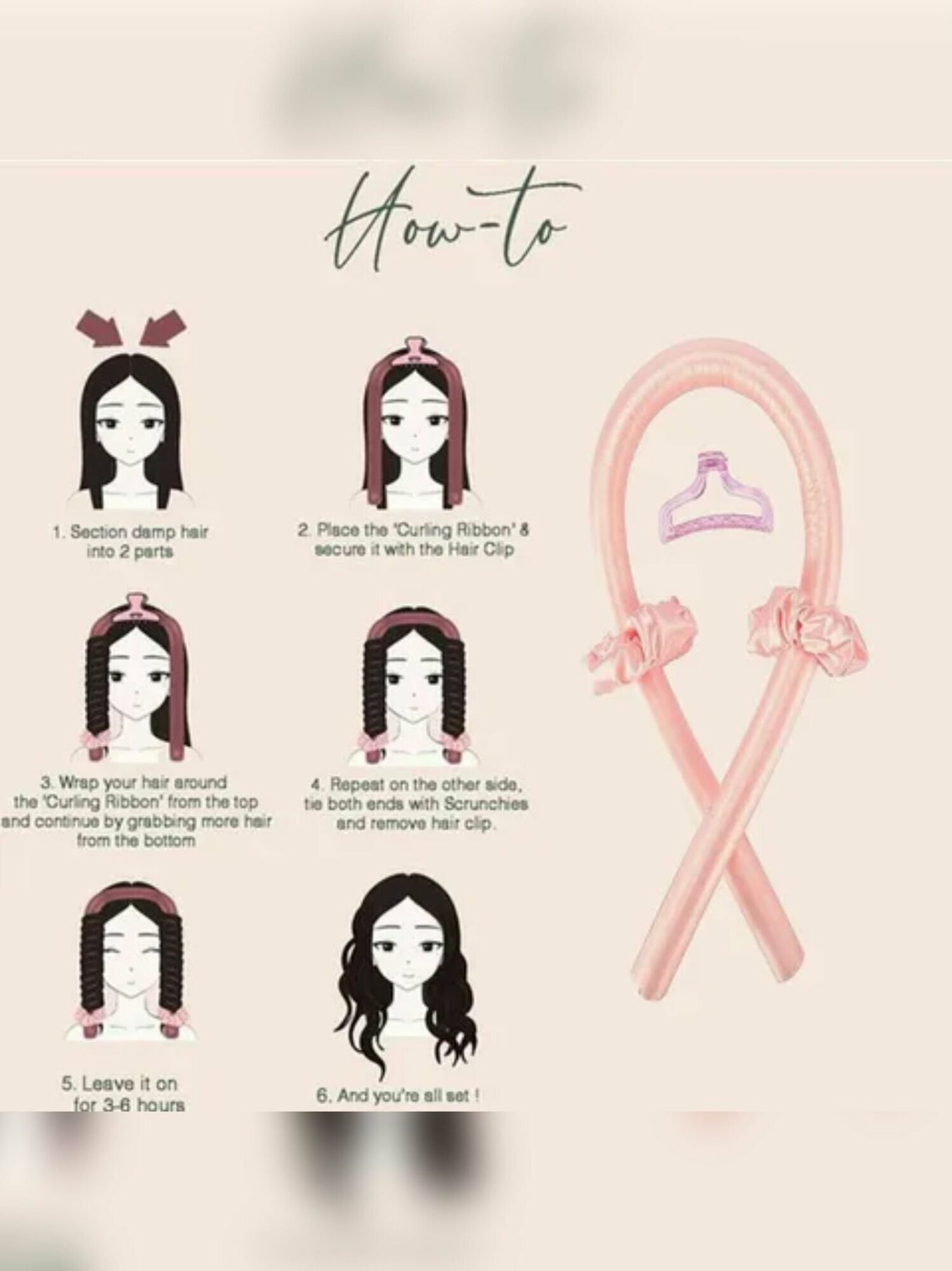 Бигуди для волос мягкие - набор для завивки, ободок Симона, керлик для локонов — фото 1