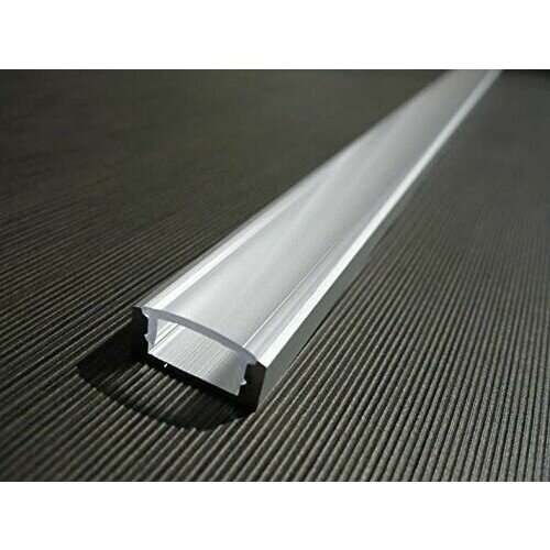 Профиль для светодиодной ленты накладной прозрачный 