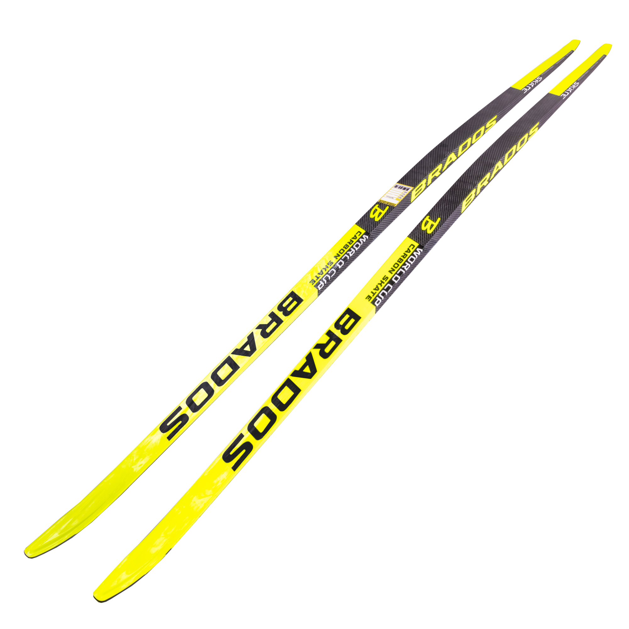 Беговые лыжи коньковые гоночные STC Brados Skate Carbon Yellow 194 см М-2