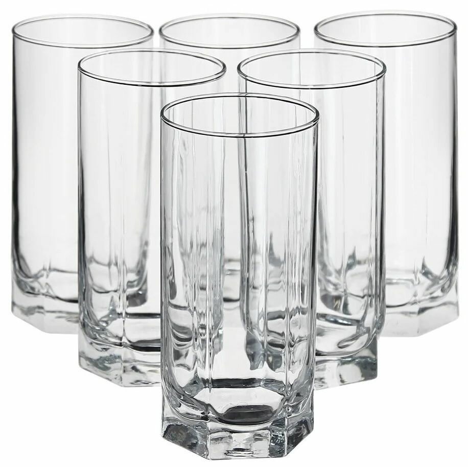 Набор стаканов F&D "Tango", для соков, для воды и пива, стекло, 440мл — фото 1