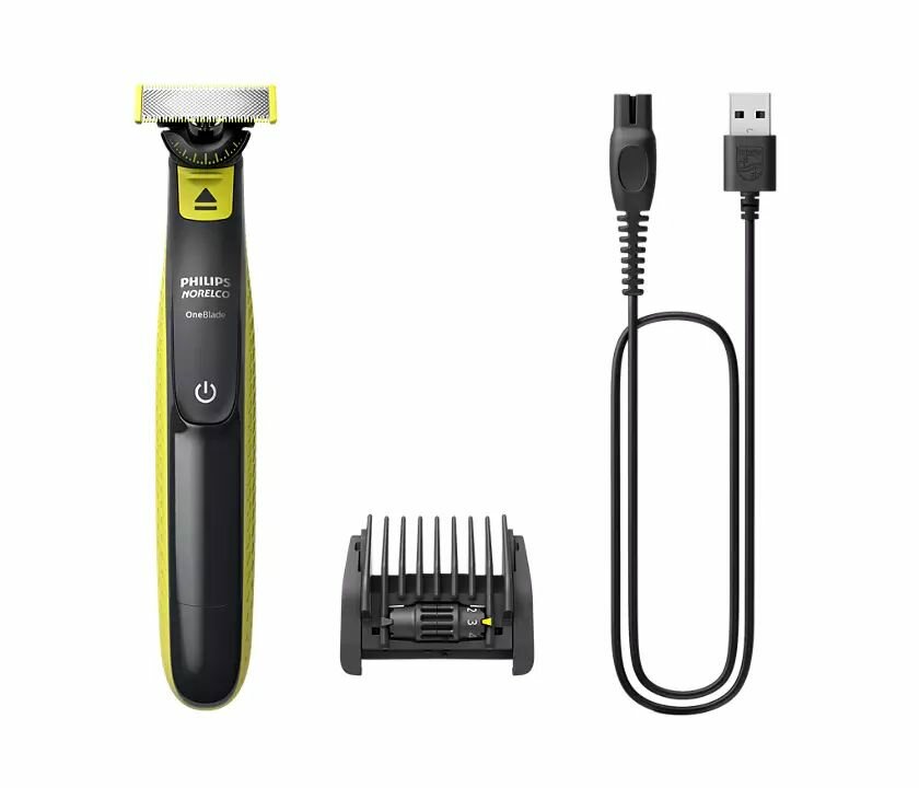 Бритва-Триммер мужская Philips Norelco OneBlade 360 Face QP2724 70 (подарочный набор, США) — фото 1
