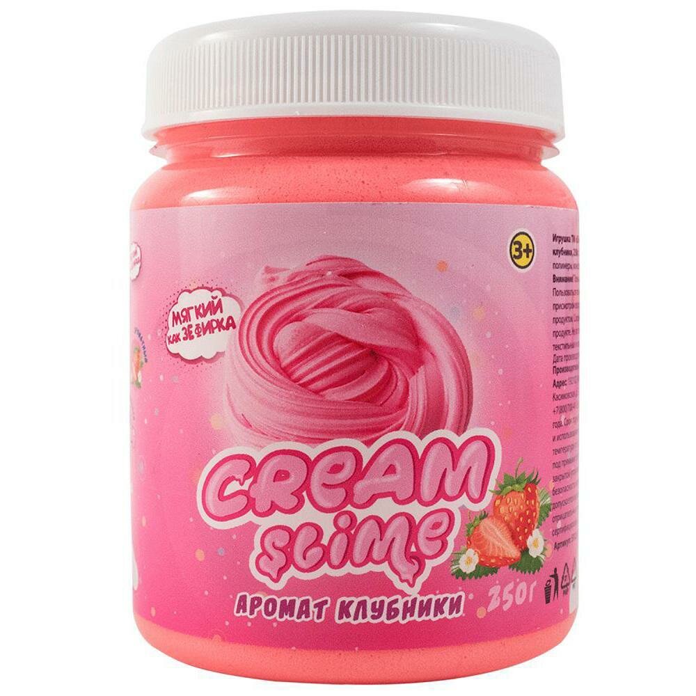 Слайм Волшебный мир Cream-slime с ароматом клубники, 250 г (SF02-S)