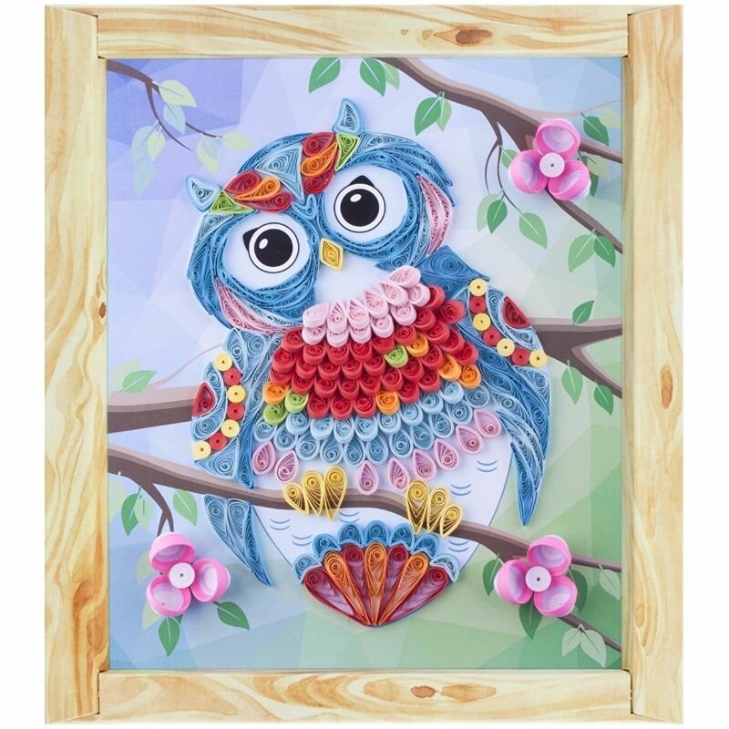 Квиллинг LORI Панно "Совушка" (Квл-023) — фото 1