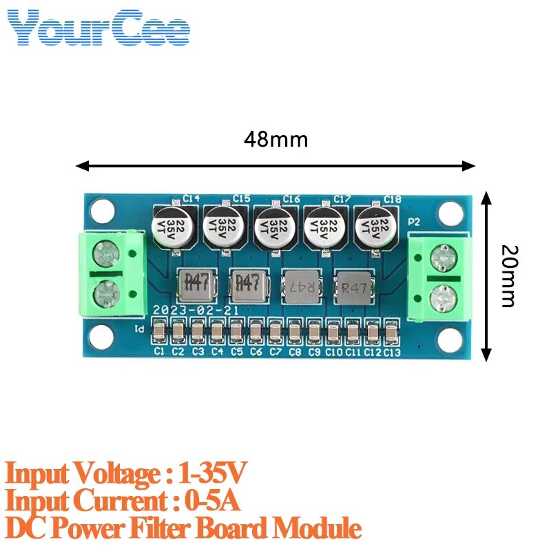 Модуль фильтра питания постоянного тока Your Cee, DC Power Filter 1pc — фото 1
