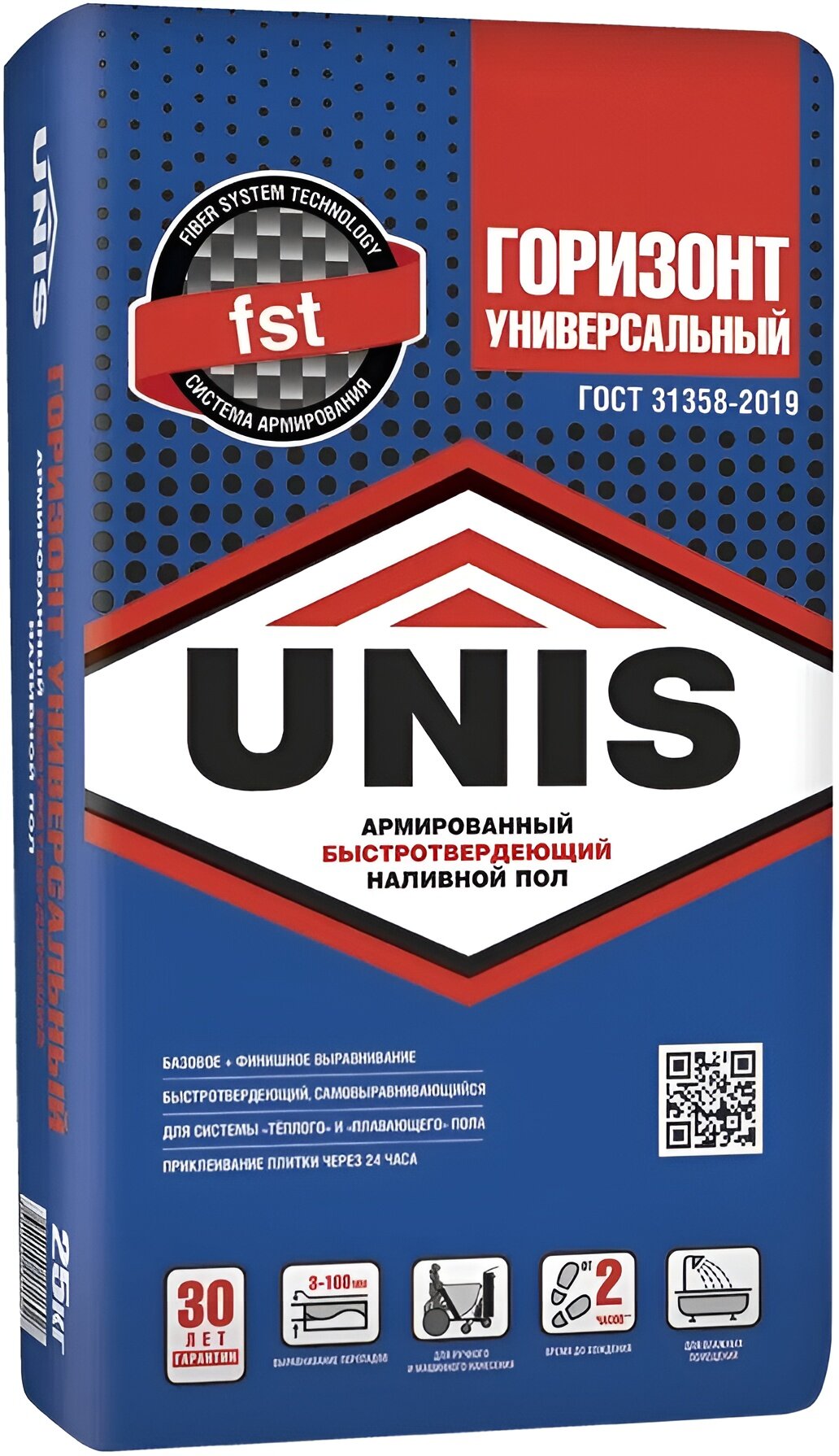 Наливной пол UNIS Горизонт Универсальный 25кг 1 шт