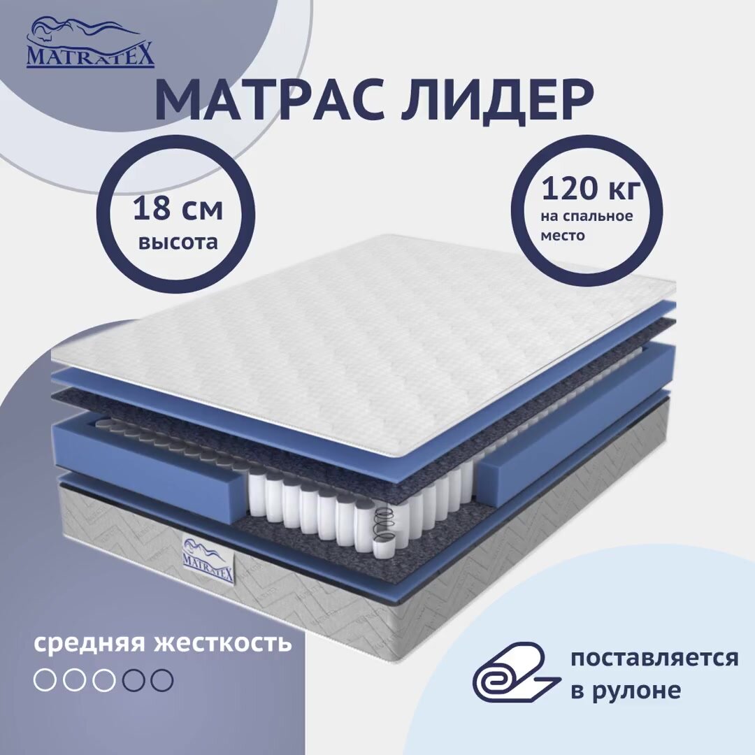 Матрас  ортопедический MATRATEX Лидер, пружинный — фото 1