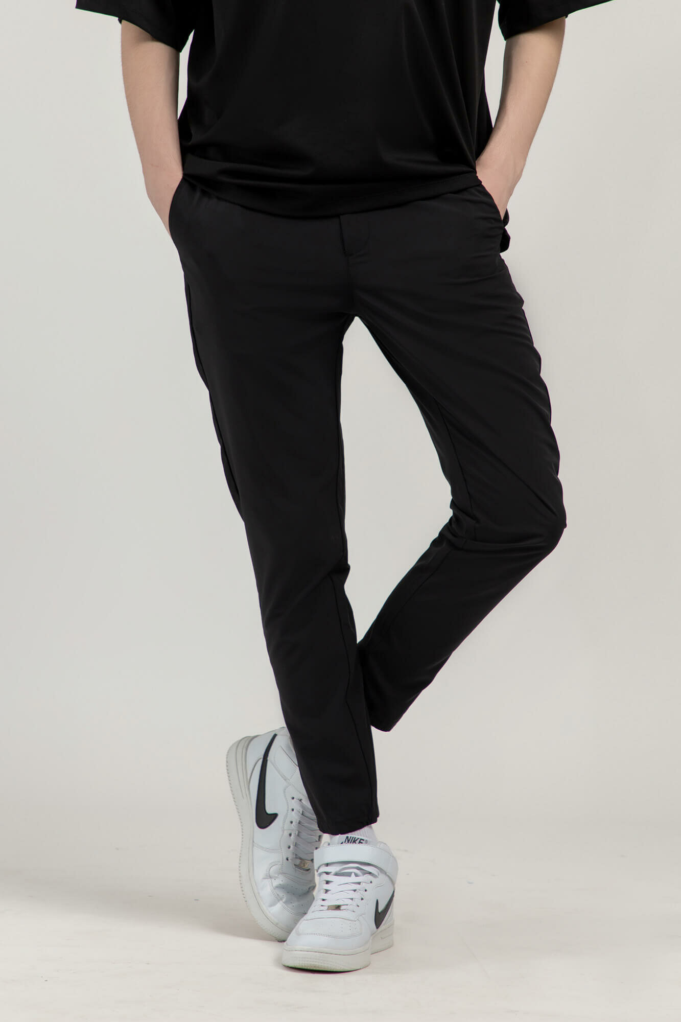 Брюки джоггеры TERRA PRO, размер 32, black