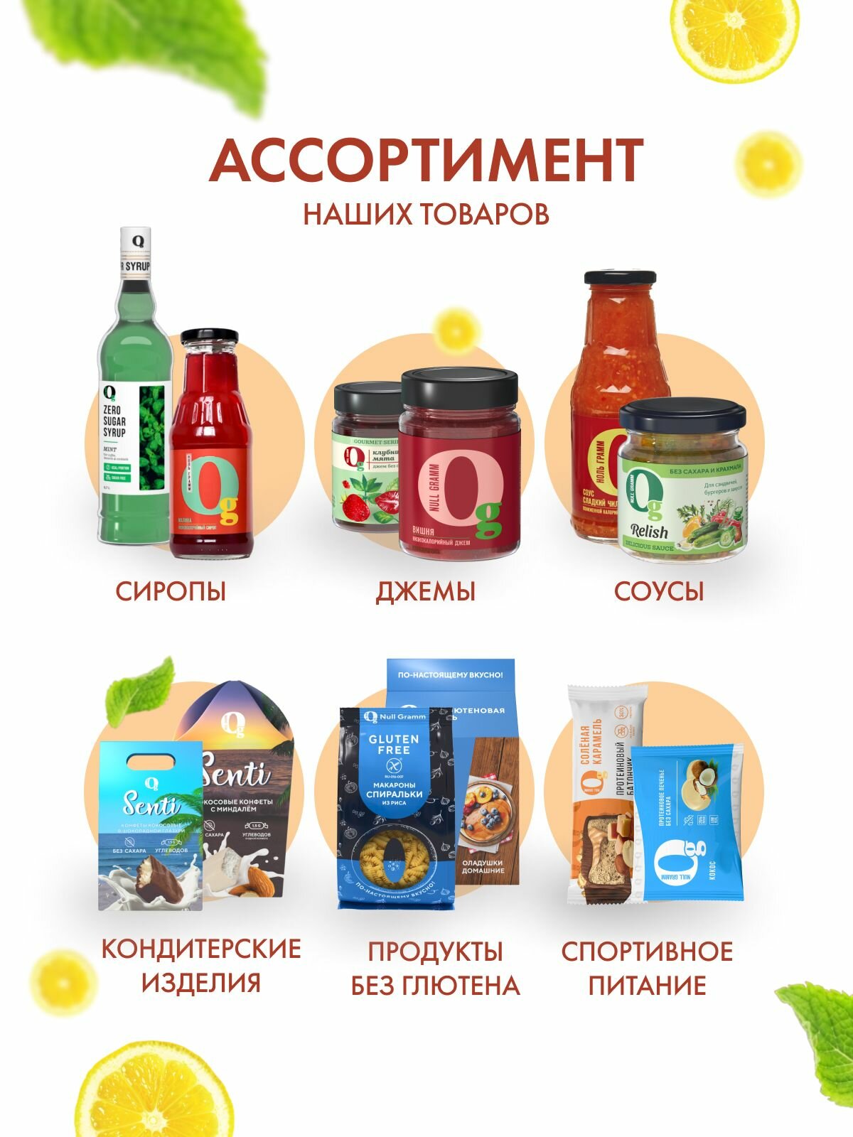 Продукты Без Сахара Джем без сахара Лимон - имбирь низкокалорийный "Ноль Грамм" 150 г фруктовый десерт