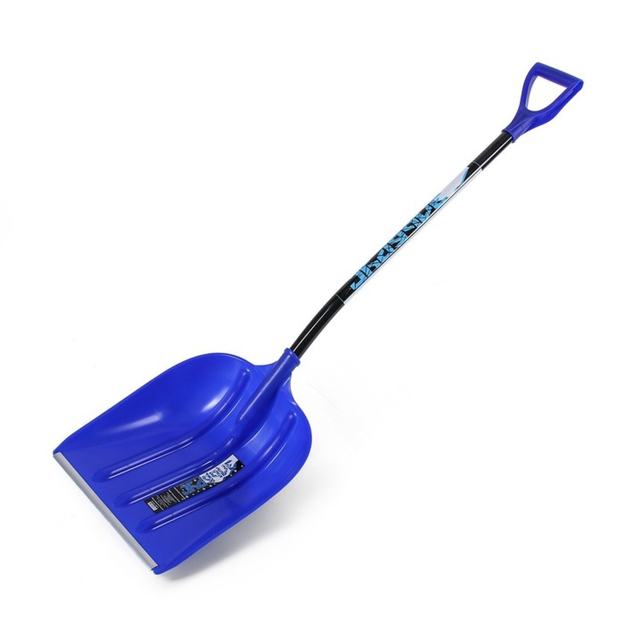 Лопата для уборки снега пластиковый ковш 400 × 525 мм алюминиевая планка алюминиевый черенок с ручкой