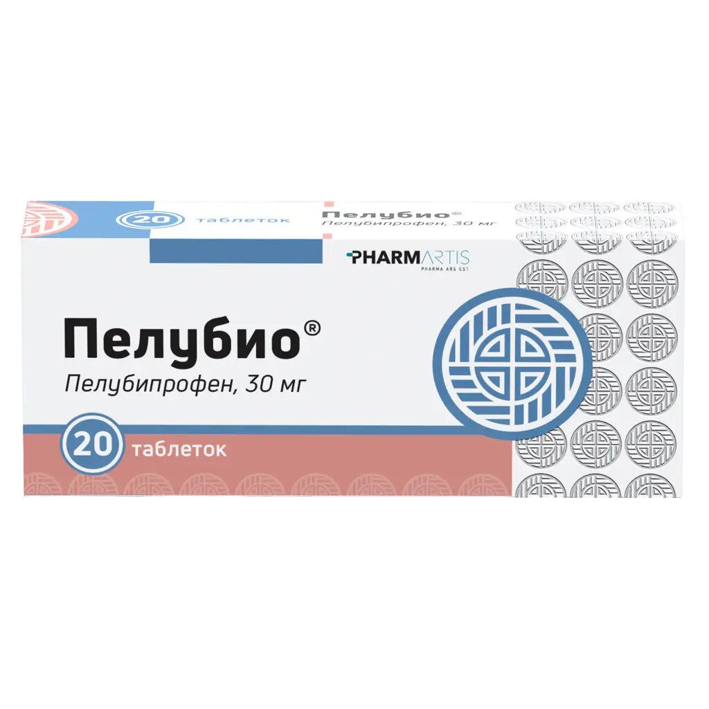 Пелубио таблетки 30 мг 20 шт