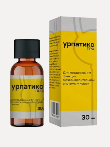 Изображение товара Кормовая добавка для кошек Экофарм Сервис Урпатикс Про для поддержки функции органов мочевыделительной системы,30 мл