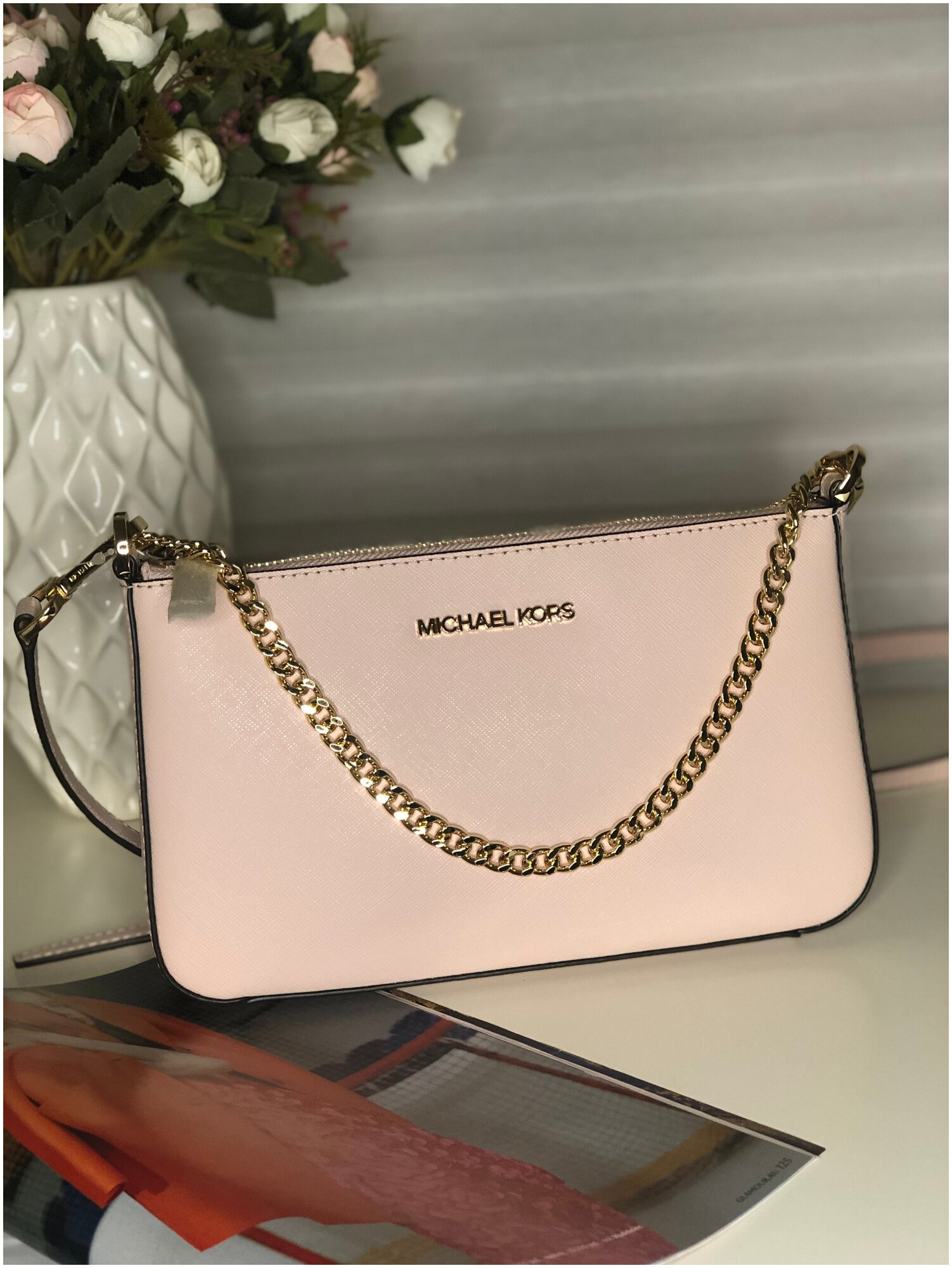 Сумка женская crossbody Michael Kors розовая — купить в интернет-магазине по низкой цене на Маркете