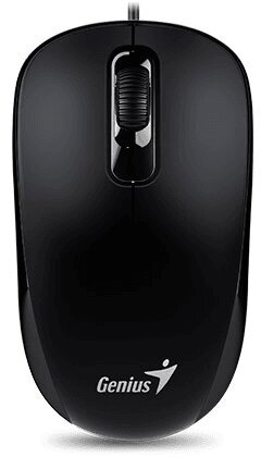 Мышь Wired optical mouse Genius DX-110, USB,1000 DPI, 3 buttons, cable 1.5m, both hands, BLACK