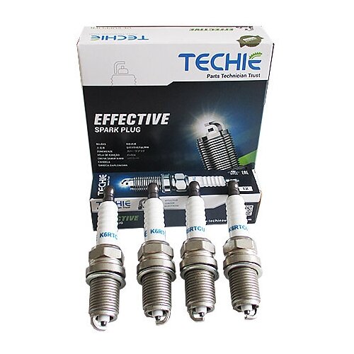 Свечи TECHIE K6RTCU LADA Largus, ГАЗ двс 405,409, BYD, CHERY, GEELY, LIFAN, SKODA коробка 4шт