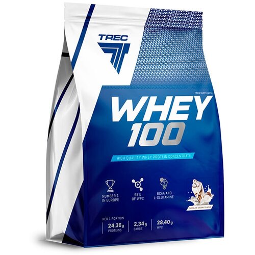 Trec Nutrition Whey 100, 2270 г, вкус: шоколад-кокос