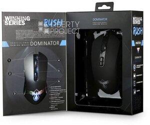 Мышь проводная игровая Smartbuy 744 RUSH MONDUS беззвучная черная (SBM-744G-K) /40