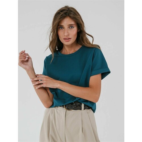 фото Футболка annemore, размер s, бирюзовый