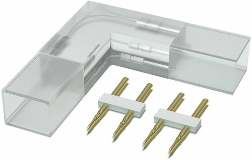 Комплект Г-образных коннекторов для соединения светодиодной ленты, напряжение 220В, smd2835, 60д/м, комплект 5шт