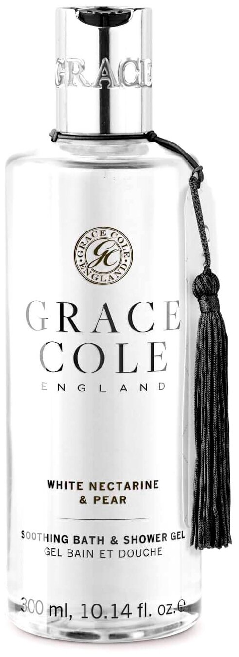 Гель для душа и ванны Grace Cole White nectarine & pear, 300 мл, 350 г